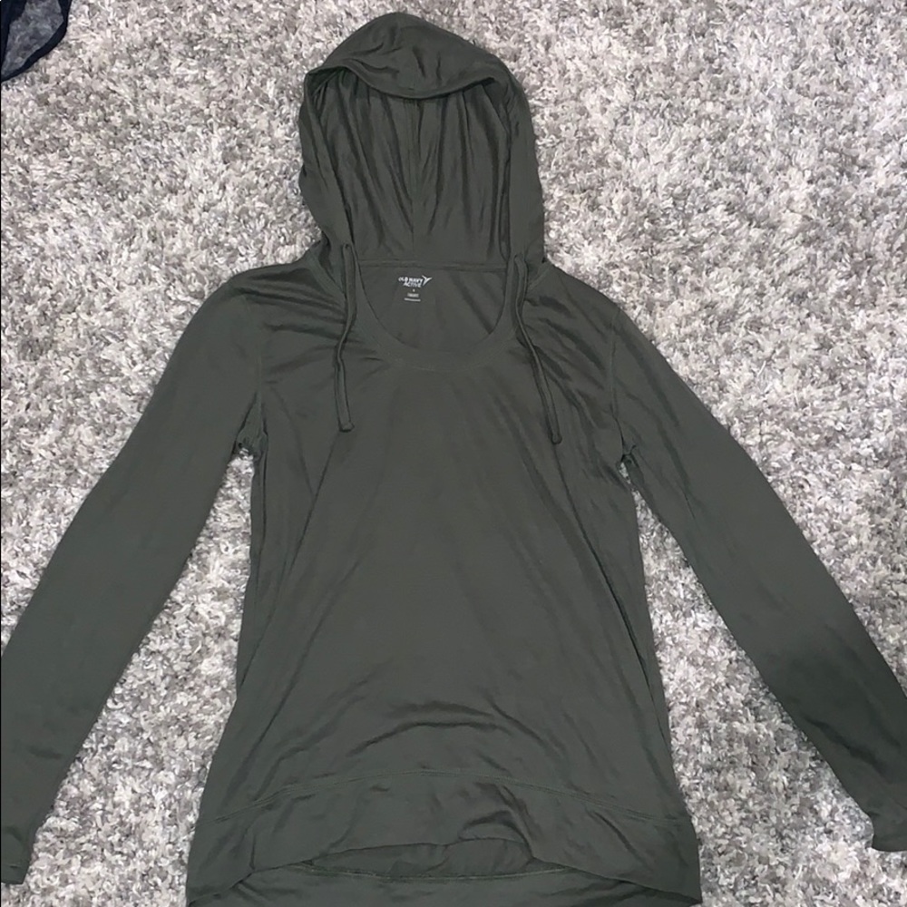 Green Athletic Hooded top